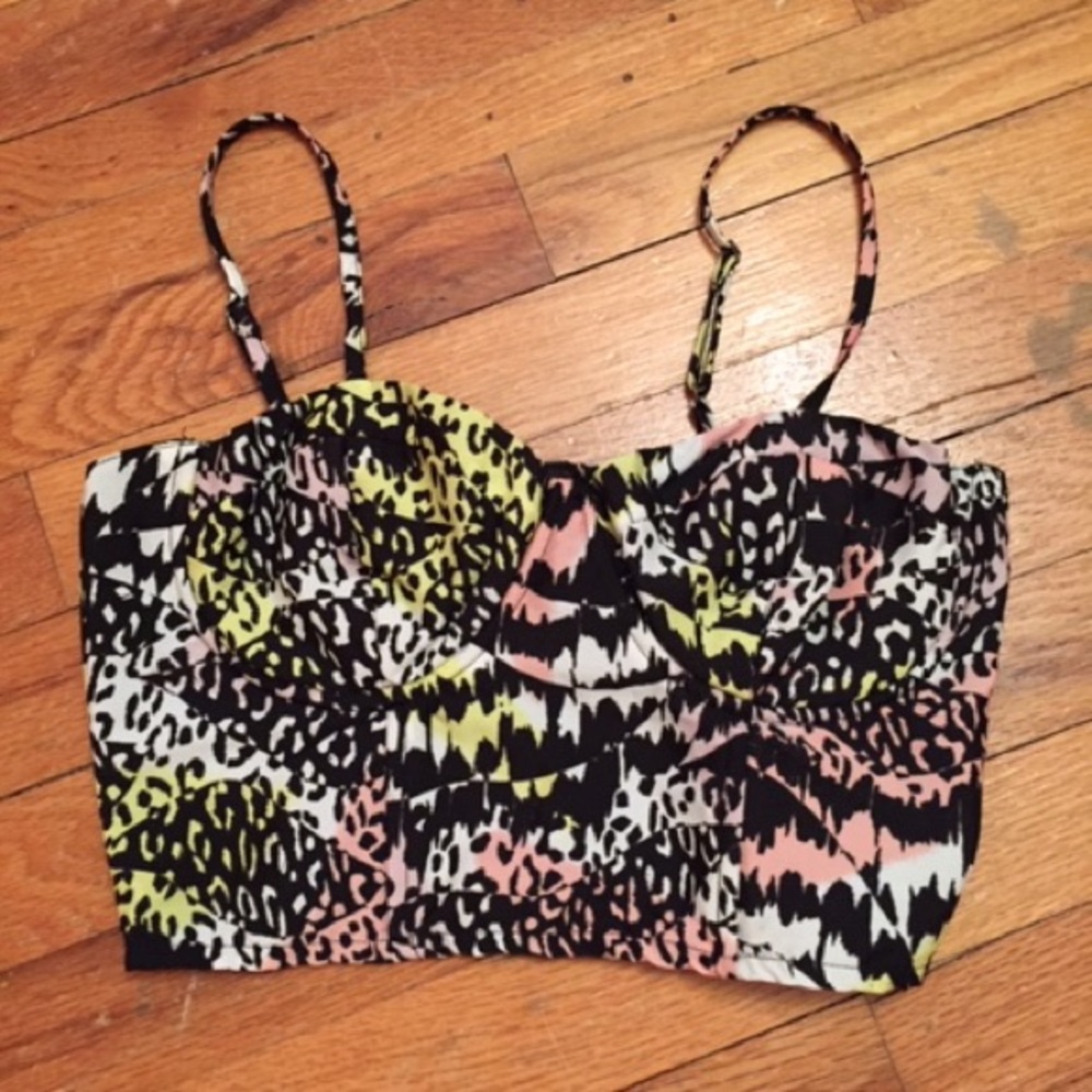 Animal Print Bustier